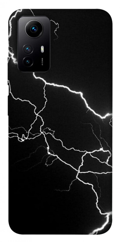 Чехол itsPrint Молния для Xiaomi Redmi Note 12S, black, купить оптом с доставкой