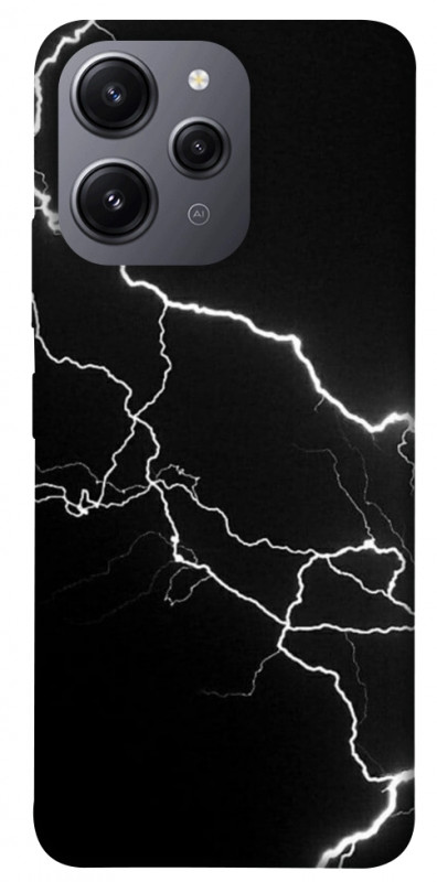 Чехол itsPrint Молния для Xiaomi Redmi 12, black, купить оптом с доставкой