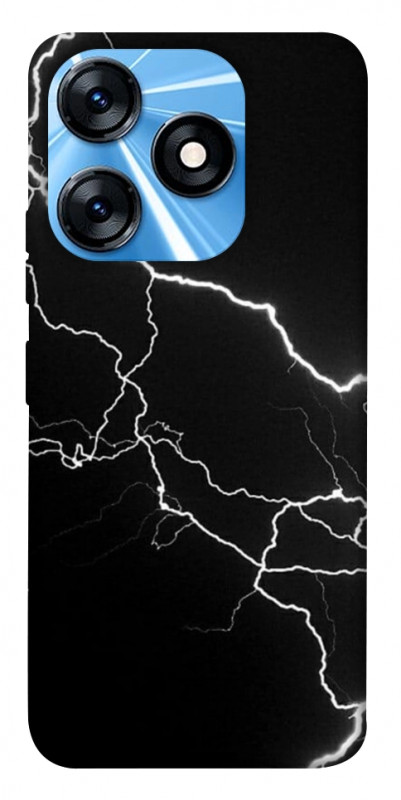 Чехол itsPrint Молния для TECNO Spark 10 Pro, black, купить оптом с доставкой