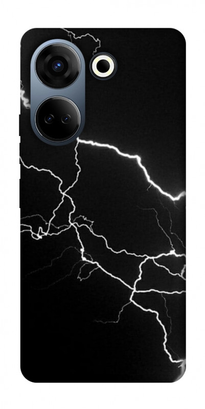 Чехол itsPrint Молния для TECNO Camon 20 Pro (CK7n), black, купить оптом с доставкой