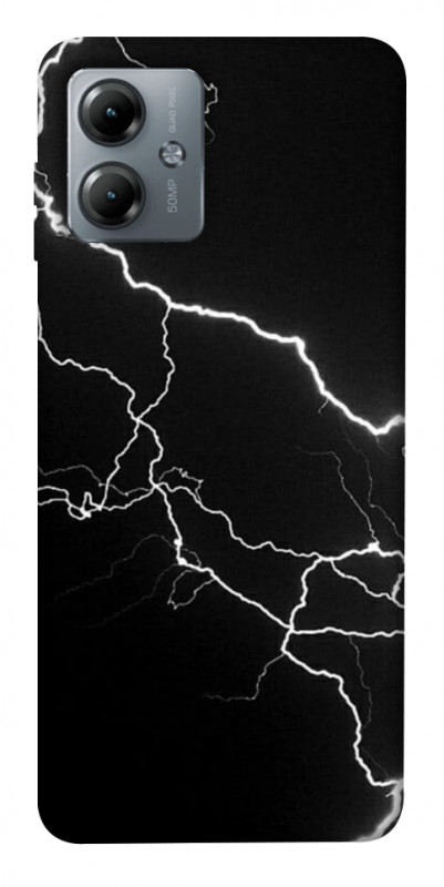 Чехол itsPrint Молния для Motorola Moto G14, black, купить оптом с доставкой