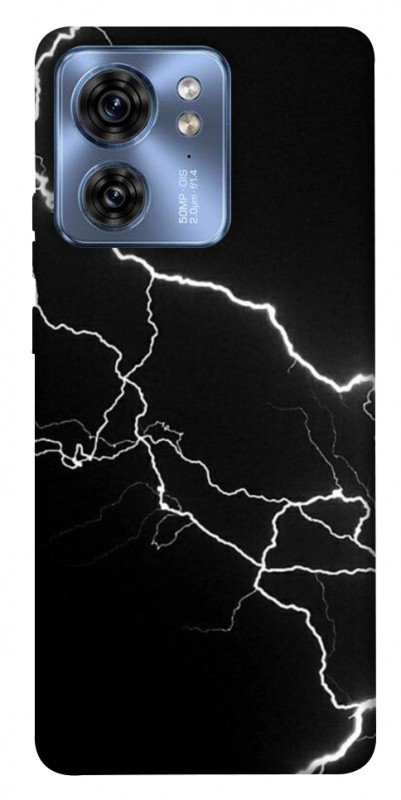 Чехол itsPrint Молния для Motorola Edge 40, black, купить оптом с доставкой