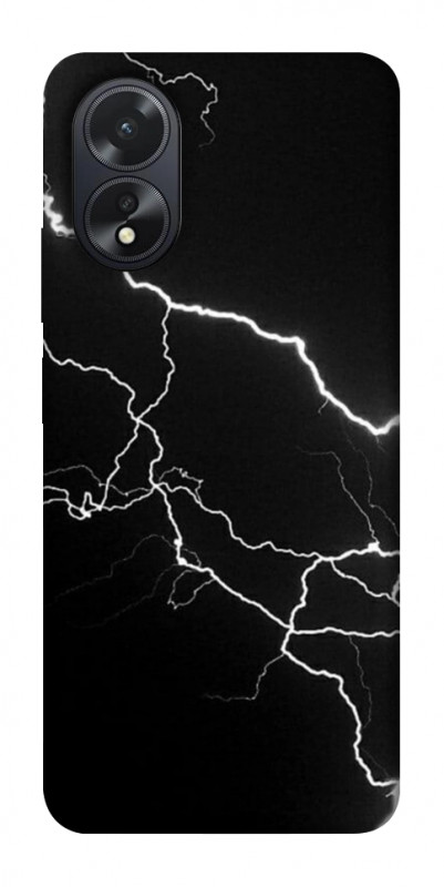 Чехол itsPrint Молния для Oppo A38, black, купить оптом с доставкой