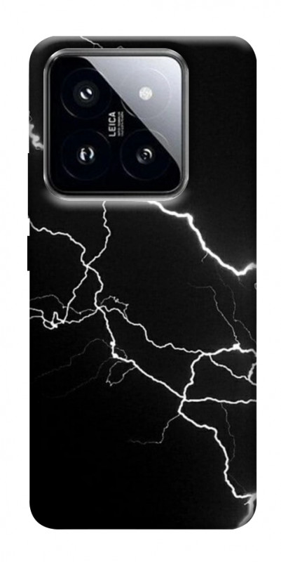 Чохол itsPrint Блискавка для Xiaomi 14 Pro, black, купити оптом з доставкою