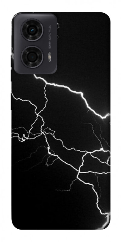 Чехол itsPrint Молния для Motorola Moto G24, black, купить оптом с доставкой