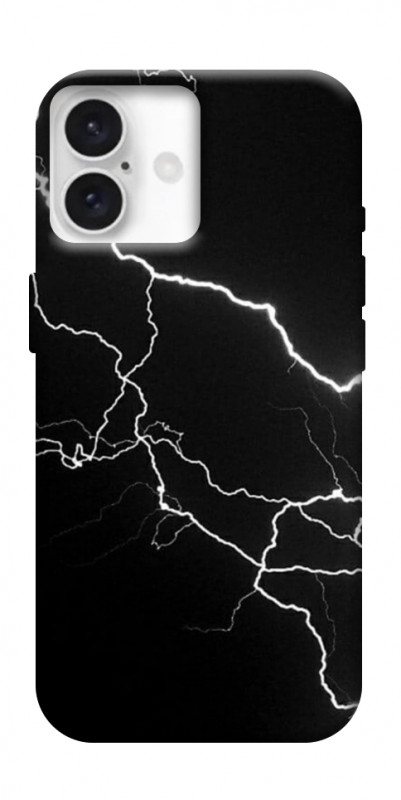 Чехол itsPrint Молния для Apple iPhone 16 (6.1"), black, купить оптом с доставкой