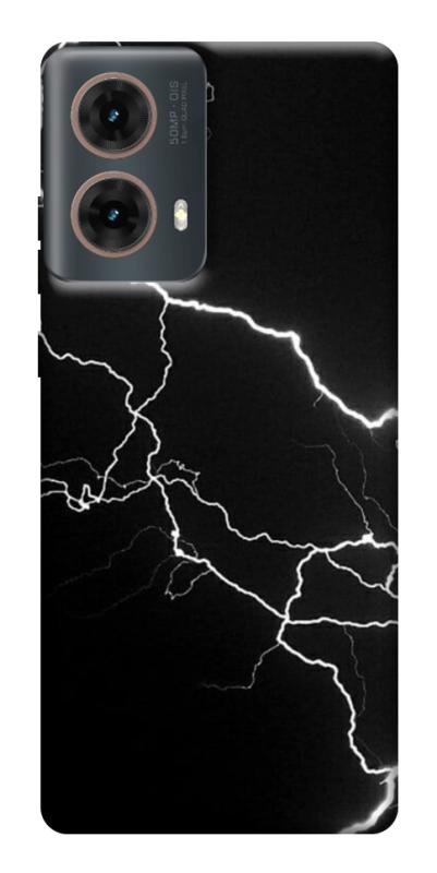 Чехол itsPrint Молния для Motorola Moto G85, black, купить оптом с доставкой