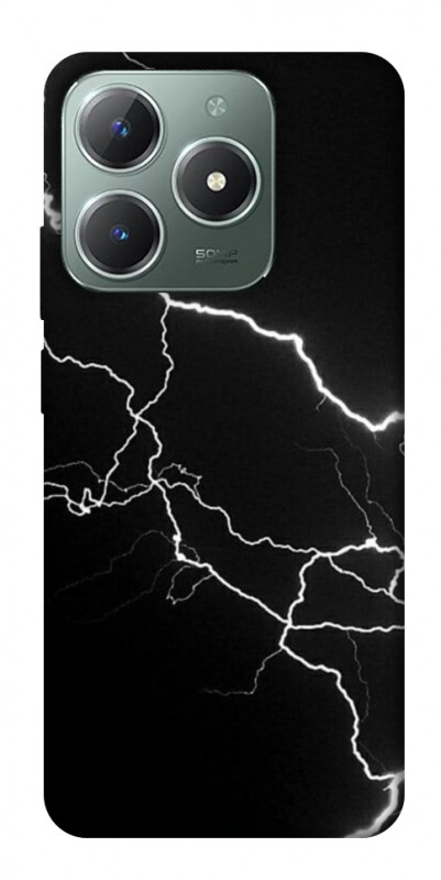 Чехол itsPrint Молния для Realme C61 4G, black, купить оптом с доставкой