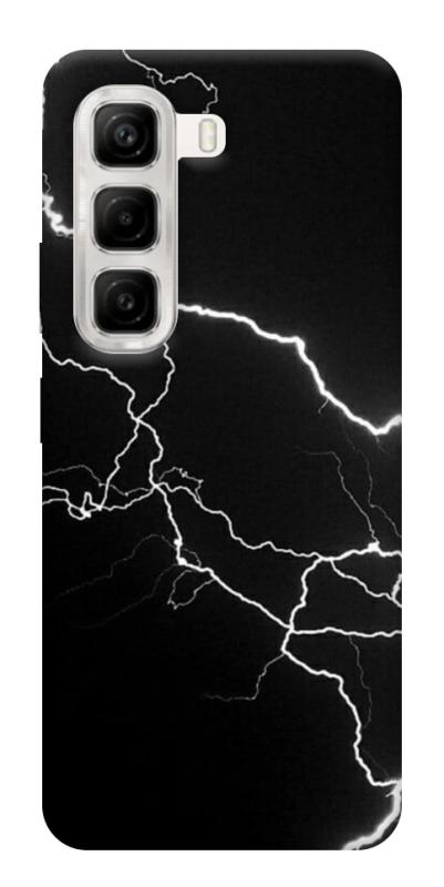 Чехол itsPrint Молния для Infinix Hot 50 4G, black, купить оптом с доставкой