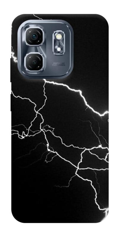 Чехол itsPrint Молния для Infinix Smart 9 4G / Hot 50i, black, купить оптом с доставкой