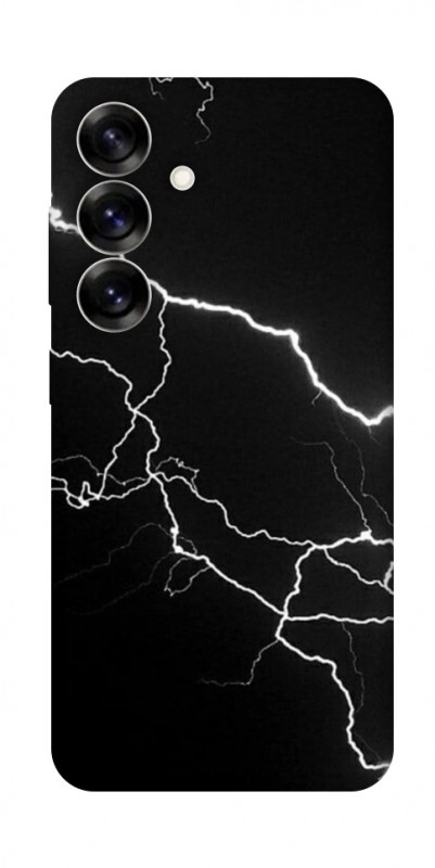 Чехол itsPrint Молния для Samsung Galaxy S25, black, купить оптом с доставкой