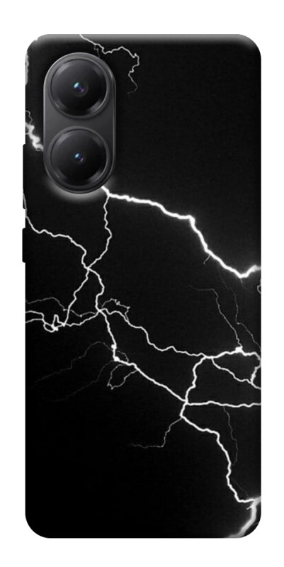 Чехол itsPrint Молния для Xiaomi Poco X7 Pro, black, купить оптом с доставкой
