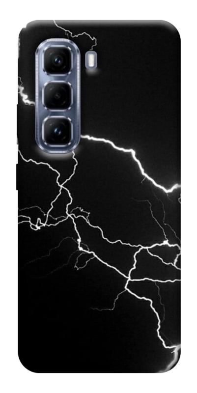 Чехол itsPrint Молния для Infinix Hot 50 Pro, black, купить оптом с доставкой