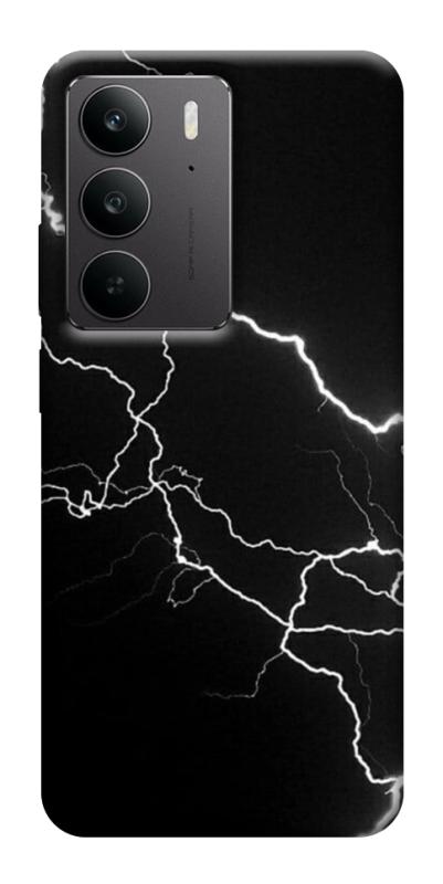 Чехол itsPrint Молния для Realme C75, black, купить оптом с доставкой