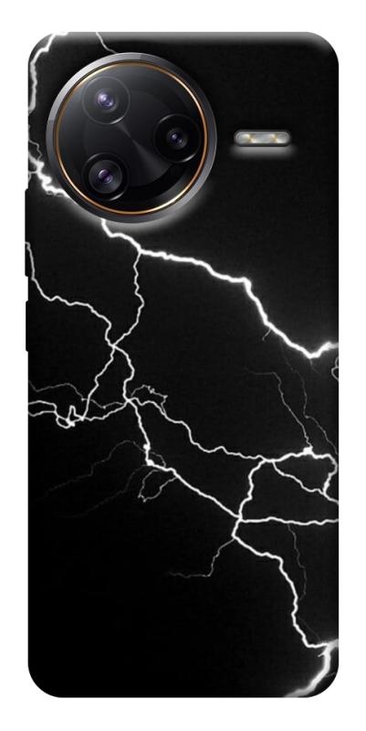 Чехол itsPrint Молния для Xiaomi Poco F7, black, купить оптом с доставкой
