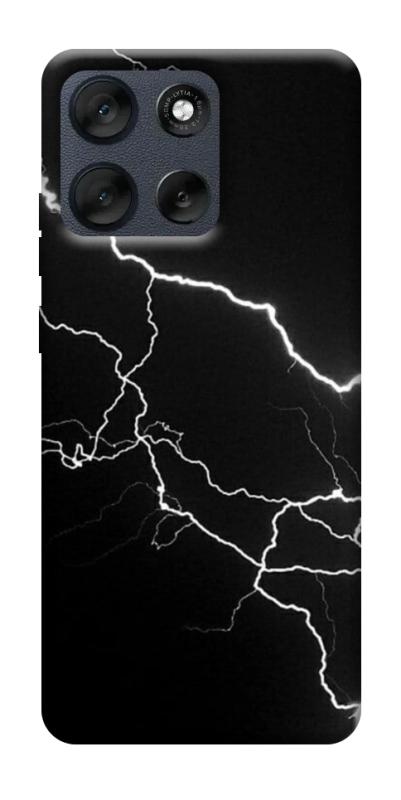 Чехол itsPrint Молния для Motorola Moto G56 5G, black, купить оптом с доставкой