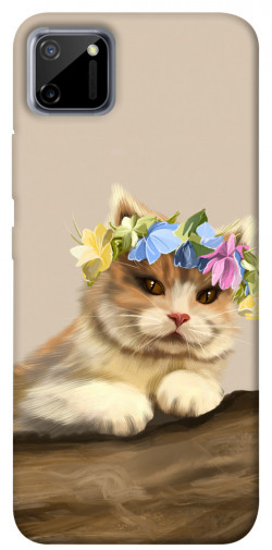 Чехол itsPrint Cat in flowers для Realme C11
