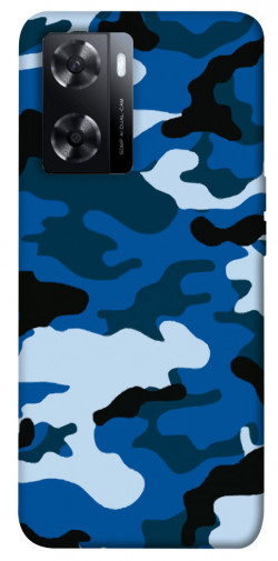 Чехол itsPrint Синий камуфляж 3 для Oppo A57s