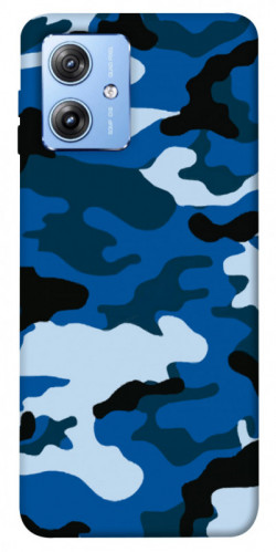 Чехол itsPrint Синий камуфляж 3 для Motorola Moto G84