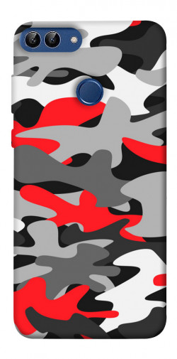 Чехол itsPrint Красно-серый камуфляж для Huawei P Smart (2020)