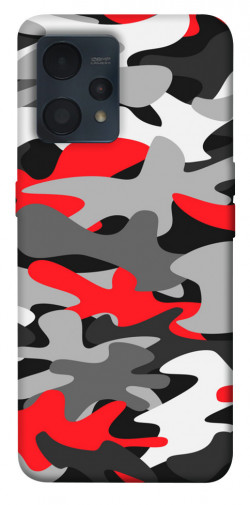 Чехол itsPrint Красно-серый камуфляж для Realme 9 4G / 9 Pro+