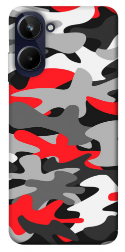 Чехол itsPrint Красно-серый камуфляж для Realme 10 4G