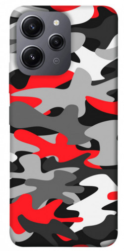 Чехол itsPrint Красно-серый камуфляж для Xiaomi Redmi 12