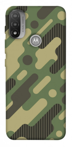 Чехол itsPrint Диагональный камуфляж для Motorola Moto E20