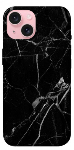 Чехол itsPrint Черный мрамор для Apple iPhone 15 (6.1")