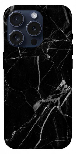 Чехол itsPrint Черный мрамор для Apple iPhone 15 Pro (6.1")