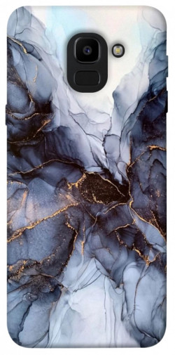 Чехол itsPrint Черно-белый мрамор для Samsung J600F Galaxy J6 (2018)