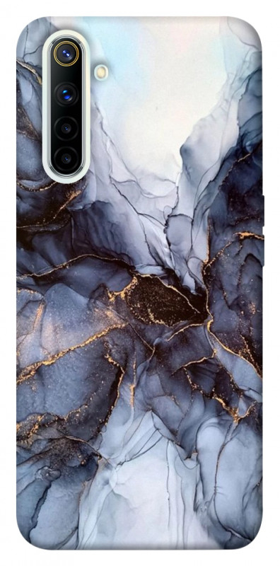 Чехол itsPrint Черно-белый мрамор для Realme 6, мрамор, купить оптом с доставкой