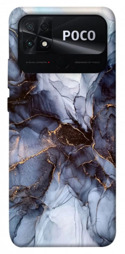 Чехол itsPrint Черно-белый мрамор для Xiaomi Poco C40