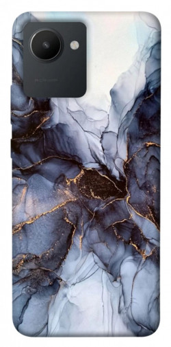 Чехол itsPrint Черно-белый мрамор для Realme C30