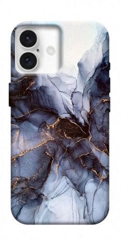 Чехол itsPrint Черно-белый мрамор для Apple iPhone 16 Plus (6.7")