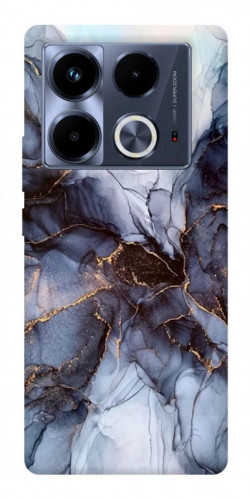 Чехол itsPrint Черно-белый мрамор для Infinix Note 40 4G