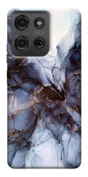 Чехол itsPrint Черно-белый мрамор для Motorola Moto G75 5G