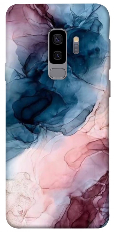 Чехол itsPrint Розово-голубые разводы для Samsung Galaxy S9+, мрамор, купить оптом с доставкой