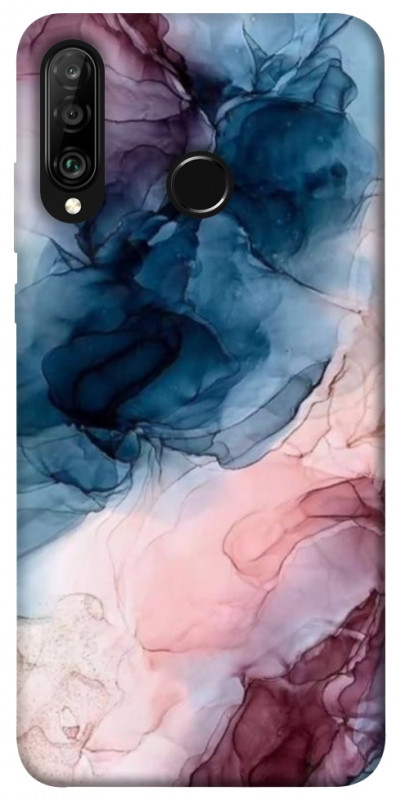 Чехол itsPrint Розово-голубые разводы для Huawei P30 lite, мрамор, купить оптом с доставкой