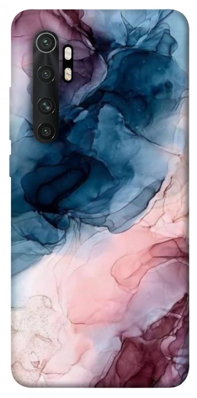 Чехол itsPrint Розово-голубые разводы для Xiaomi Mi Note 10 Lite, мрамор, купить оптом с доставкой