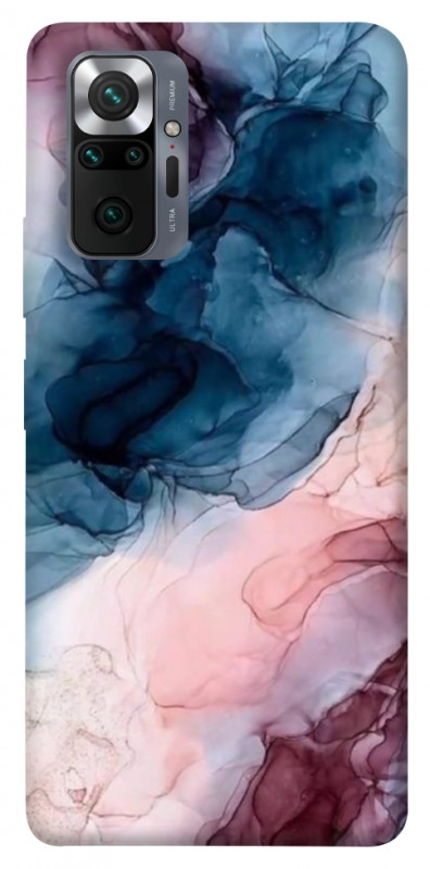 Чехол itsPrint Розово-голубые разводы для Xiaomi Redmi Note 10 Pro, мрамор, купить оптом с доставкой