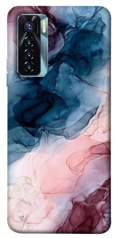 Чехол itsPrint Розово-голубые разводы для TECNO Camon 17 Pro, мрамор, купить оптом с доставкой