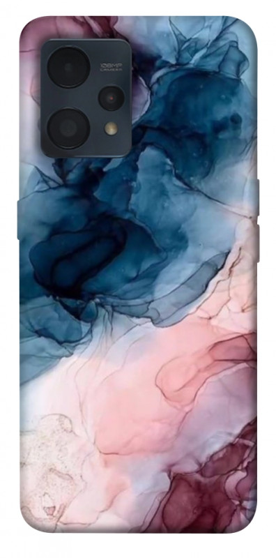 Чехол itsPrint Розово-голубые разводы для Realme 9 4G / 9 Pro+, мрамор, купить оптом с доставкой