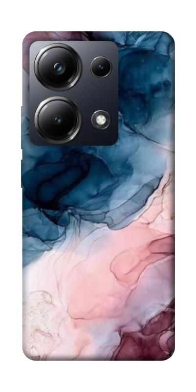 Чехол itsPrint Розово-голубые разводы для Xiaomi Redmi Note 13 Pro 4G, мрамор, купить оптом с доставкой