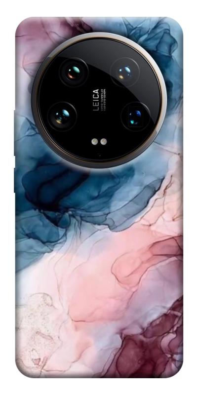 Чехол itsPrint Розово-голубые разводы для Xiaomi 14 Ultra, мрамор, купить оптом с доставкой