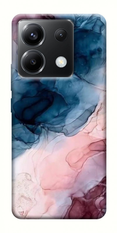Чехол itsPrint Розово-голубые разводы для Xiaomi Poco X6, мрамор, купить оптом с доставкой