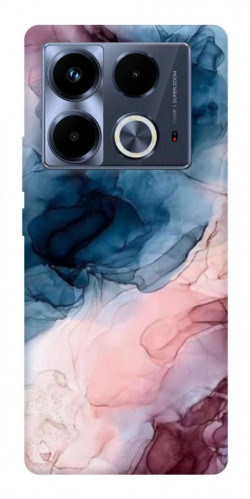 Чехол itsPrint Розово-голубые разводы для Infinix Note 40 4G