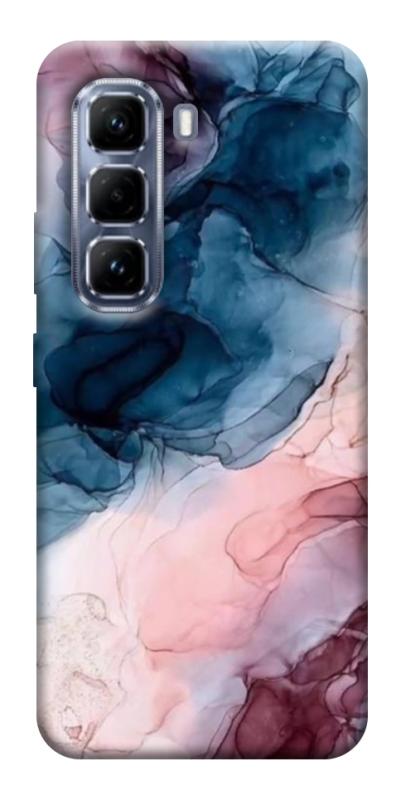 Чехол itsPrint Розово-голубые разводы для Infinix Hot 50 Pro, мрамор, купить оптом с доставкой