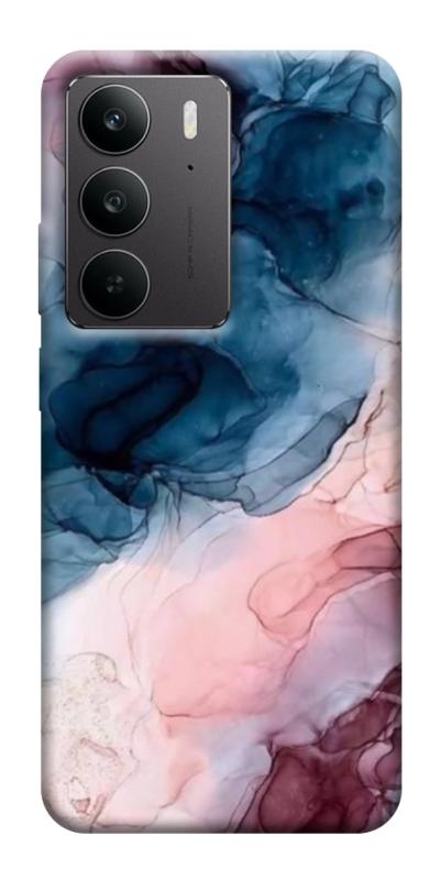 Чехол itsPrint Розово-голубые разводы для Realme C75, мрамор, купить оптом с доставкой