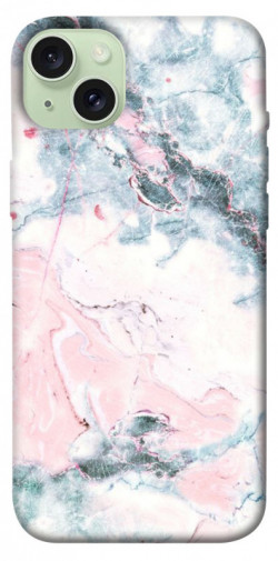 Чехол itsPrint Розово-голубой мрамор для Apple iPhone 15 Plus (6.7")